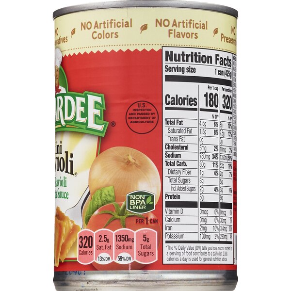Chef Boyardee Mini Ravioli, Can, 15 oz