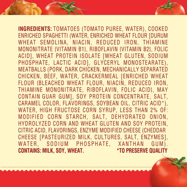 Chef Boyardee Spaghetti And Meatballs