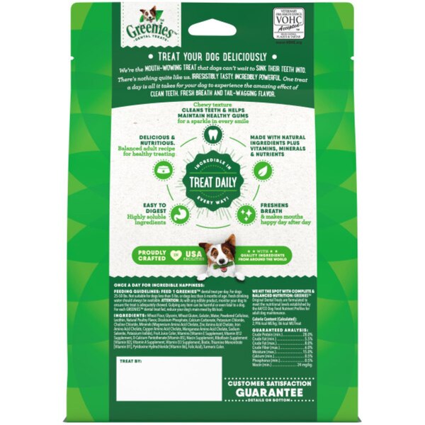 Greenies Dental Treats Original, Regular, 12 ct