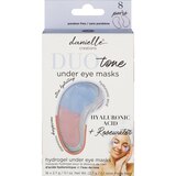 Danielle Creations Duo-Tone Under-Eye Masks, Hyaluronic Acid + Rosewater, 8 Pairs, thumbnail image