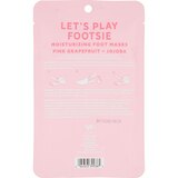 Yes Studio Lets Play Footsie Pink Grapefruit + Jojoba Moisturizing Foot Mask, thumbnail image
