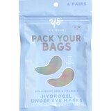 Yes Studio Pack Your Bags Hyaluronic Acid & Vitamin C Hydrogel Under-Eye Masks, 6 Pairs, thumbnail image