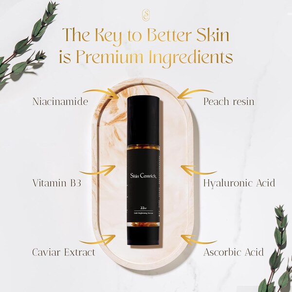 Skin Centrick 22kt Gold Brightening Serum , 1.69 OZ
