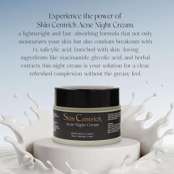 Skin Centrick Acne Night Cream, 1.69 OZ