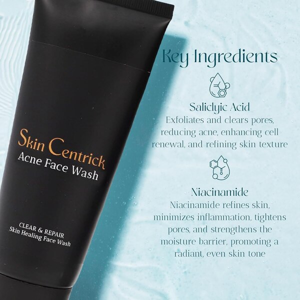 Skin Centrick Acne Face Wash, 3.38 OZ