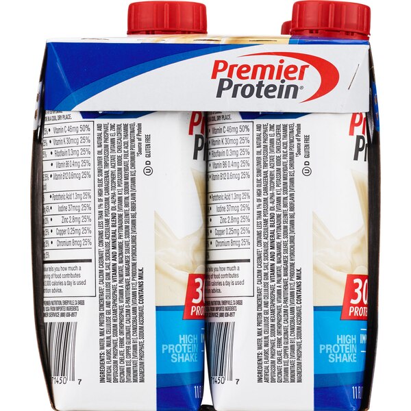 Premier Protein High Protein Shake, Vanilla, 4 CT