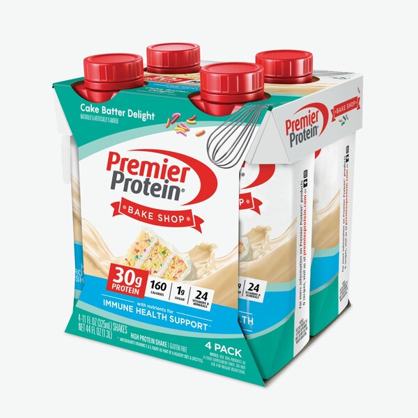 Premier Protein Cake Batter Delight Shake, 4 PK
