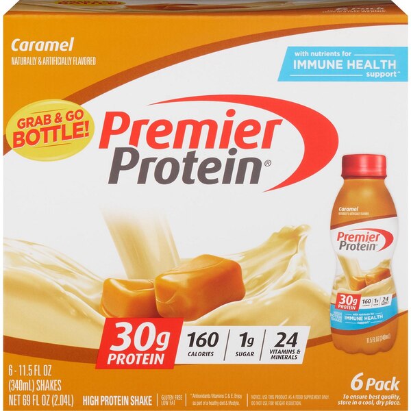 Premier Protein Caramel Milkshake, 6 PK