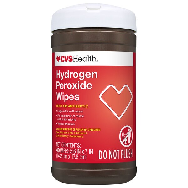 CVS Health Hydrogen Peroxide Wipes, 40 CT