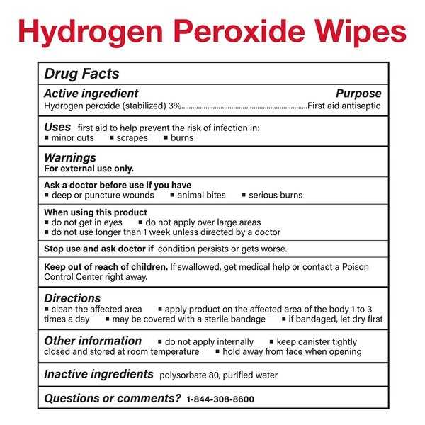 CVS Health Hydrogen Peroxide Wipes, 40 CT