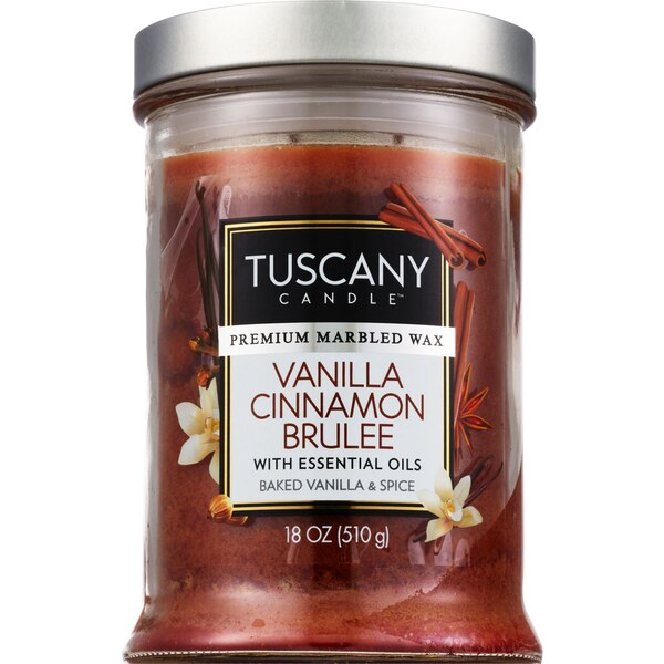 Tuscany Candle 2-Wick Candle, Vanilla Cinnamon Brulee, 18 oz