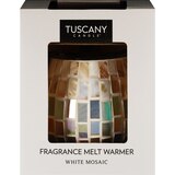 Tuscany Candle Table Top Wax Warmer, White Mosaic, thumbnail image 2 of 4