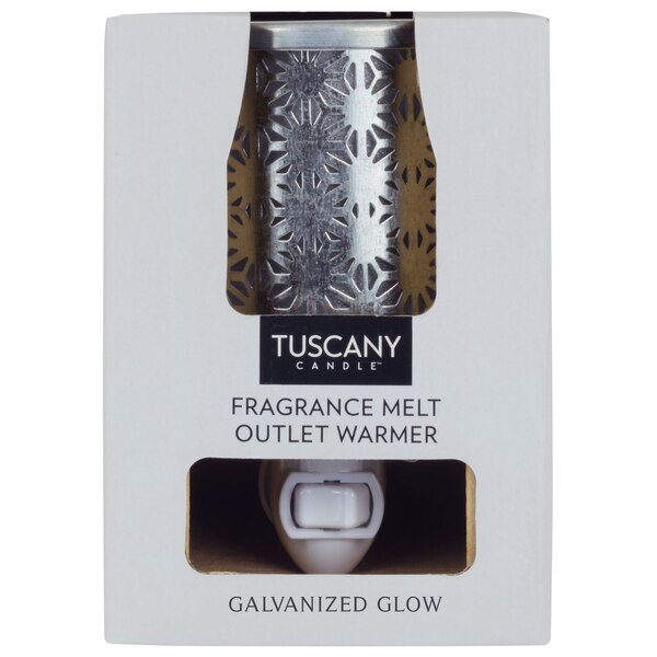 Tuscany Candle Plug-In Wax Warmer, Galvanized Metal