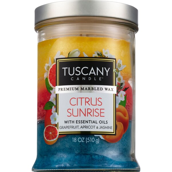 Tuscany Candle 2-Wick Candle, Citrus Sunrise, 18 oz