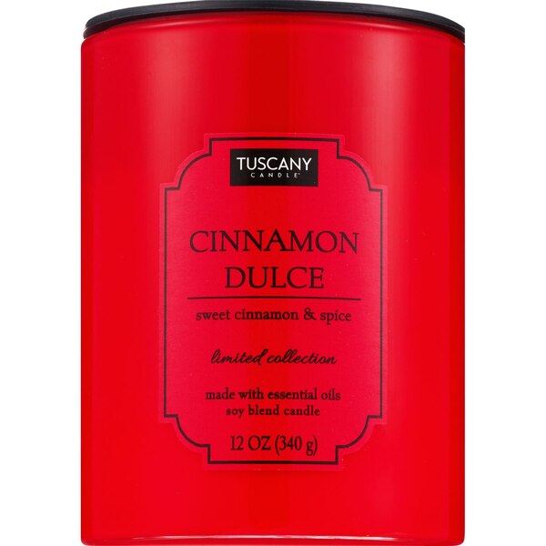 Tuscany Candle 2-Wick Color Splash Candle, Cinnamon Dulce, 12 oz