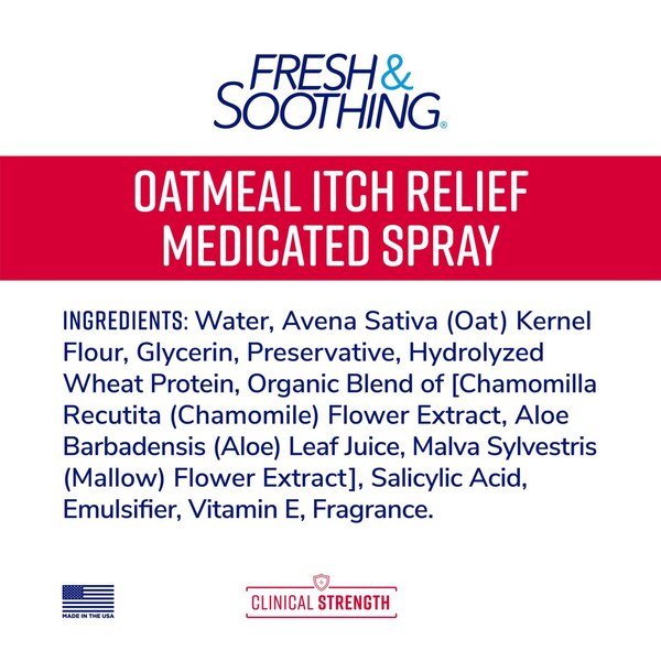 Fresh & Soothing Oatmeal Itch Relief Spray for Pets, 8 oz