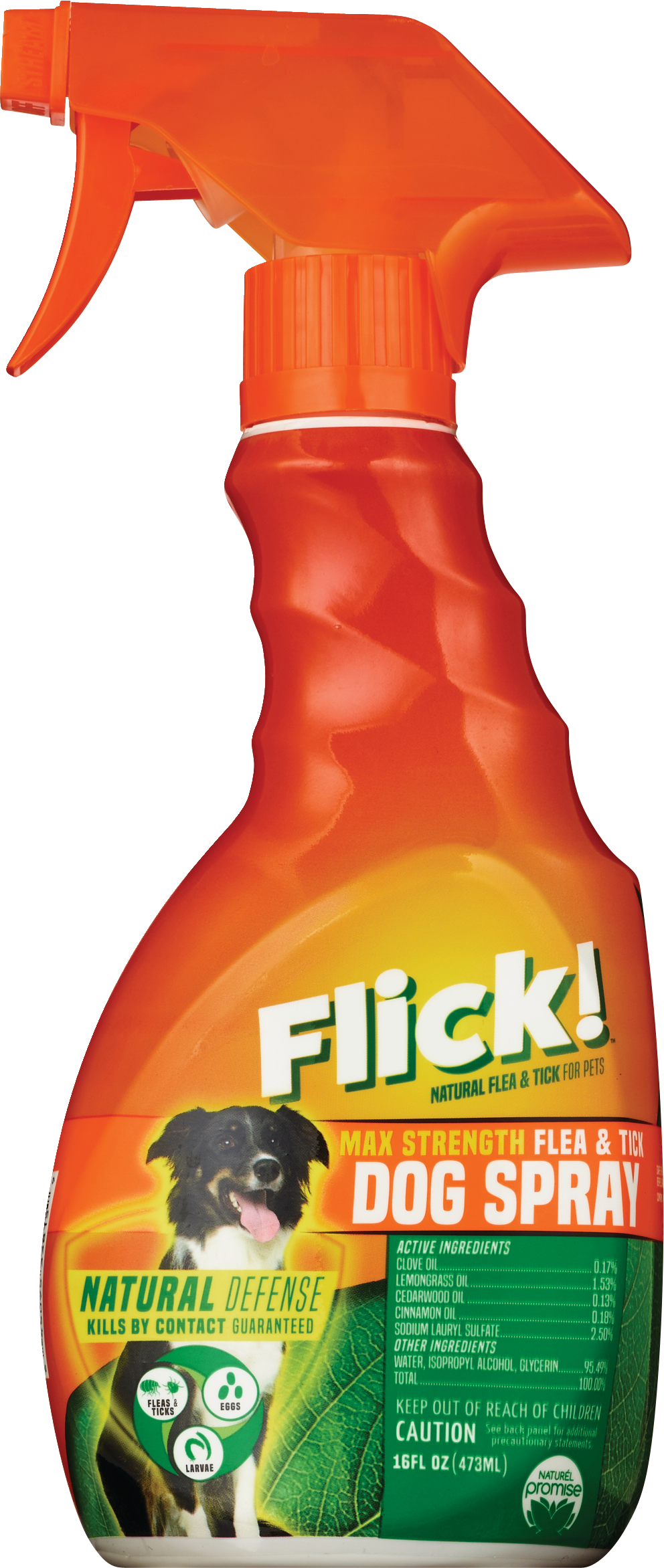Flick! Max Strength Flea & Tick Dog Spray, 16 OZ