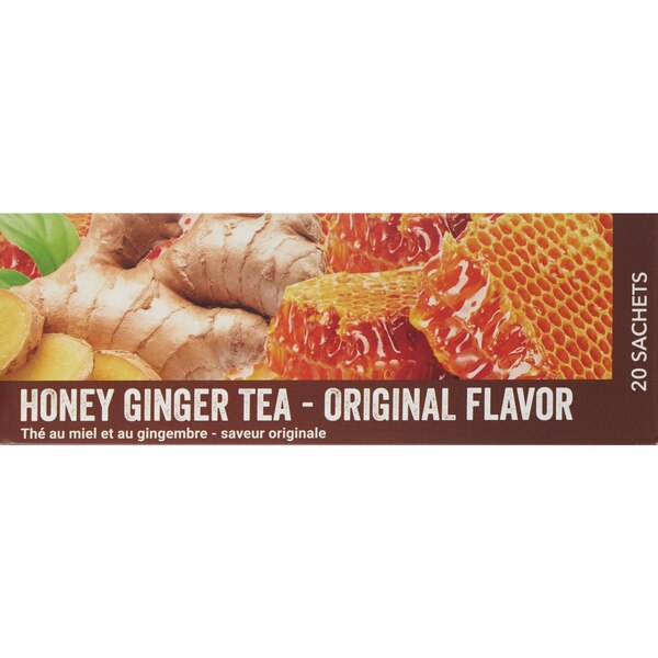 POCAS Instant Honey Ginger Tea, Original Flavor, 12.7 OZ, 20 CT