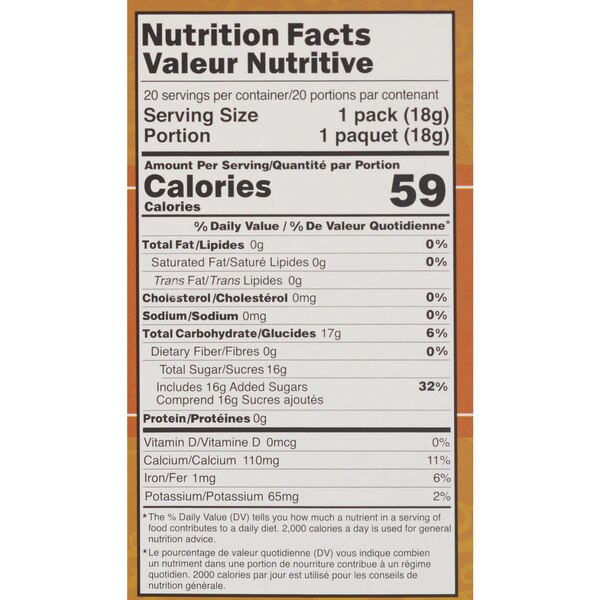 POCAS Instant Honey Ginger Tea, Original Flavor, 12.7 OZ, 20 CT