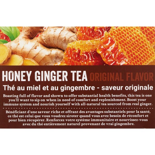 POCAS Instant Honey Ginger Tea, Original Flavor, 6.3 OZ, 10 CT