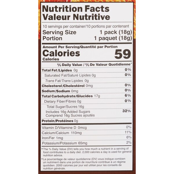 POCAS Instant Honey Ginger Tea, Original Flavor, 6.3 OZ, 10 CT