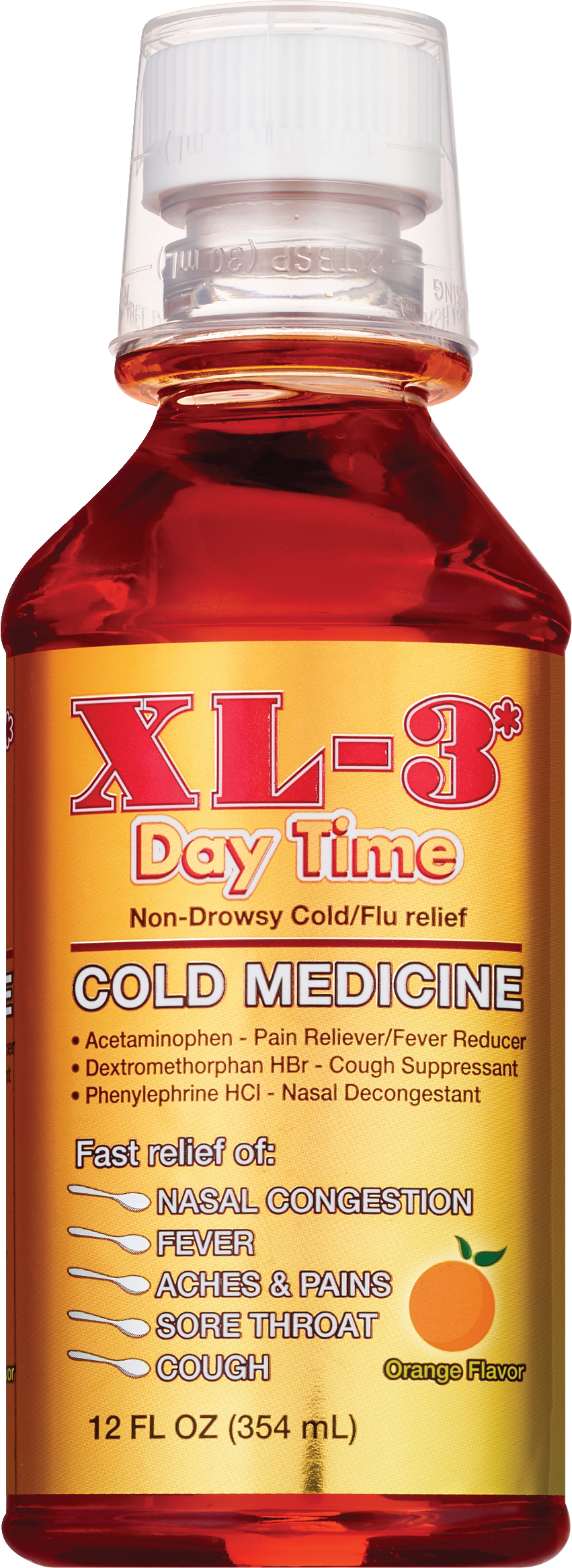 XL-3 - Medicina para el resfrío, uso nocturno | Alivio del resfriado y la gripe que no produce somnolencia