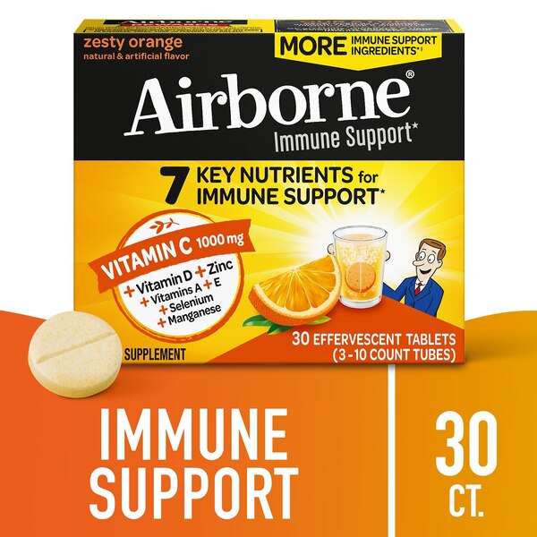 Airborne Original - Tabletas efervescentes de vitamina C