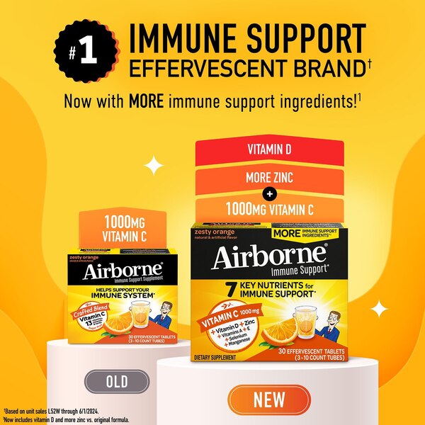Airborne Original - Tabletas efervescentes de vitamina C