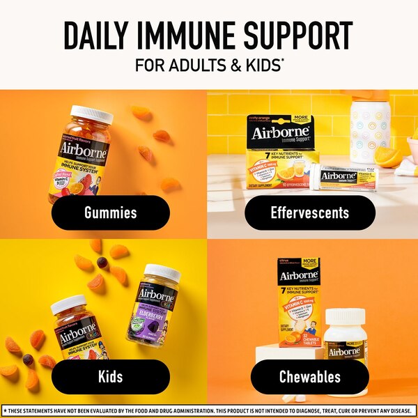 Airborne Original - Tabletas efervescentes de vitamina C