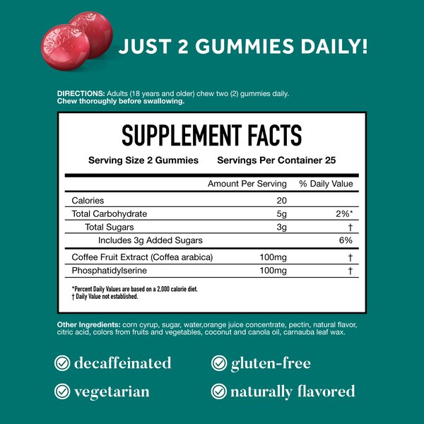 Neuriva Original Brain Performance Gummies, 50 CT