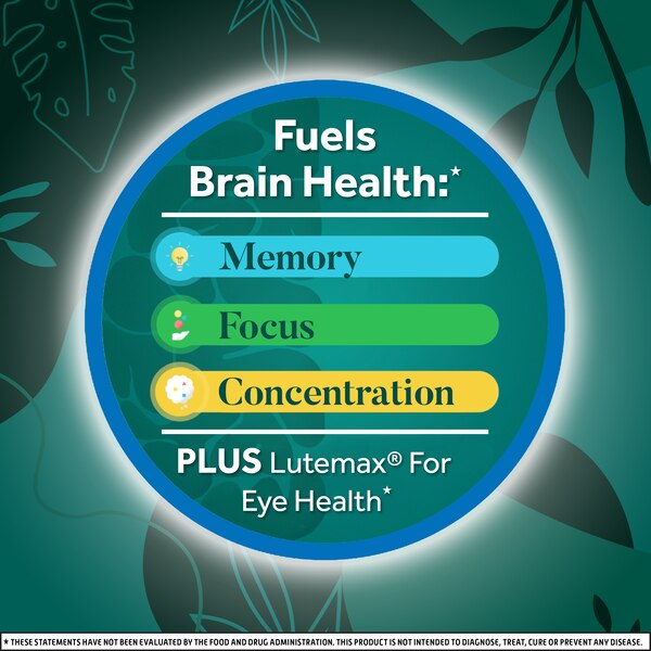 Neuriva Brain + Eye Health Capsules with Vitamins A & C, Lutein and Zeaxanthin, 30 CT