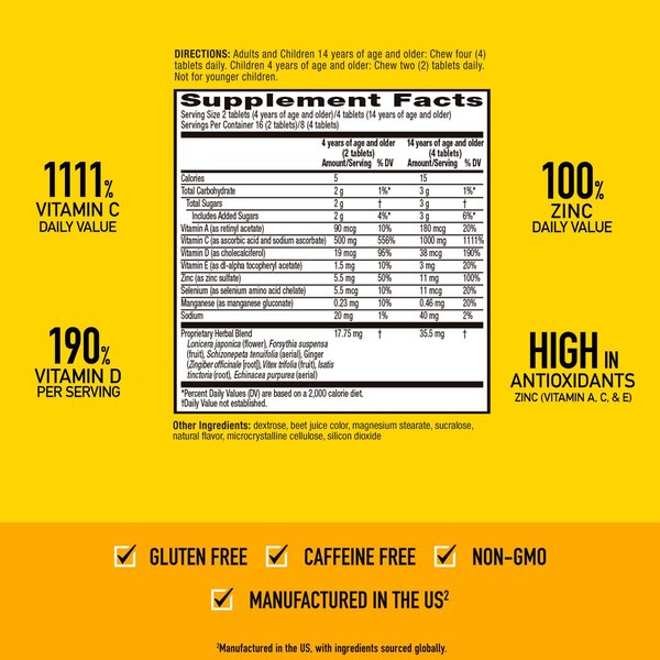Airborne Original Vitamin C Tablets