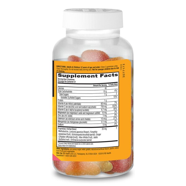 Airborne Original, Immune Support Gummies, Assorted Fruit Flavors, 63 CT