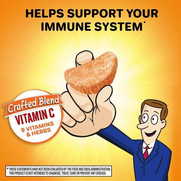 Airborne Immune Support Vitamin C Gummies, Zesty Orange Flavor, 63 CT