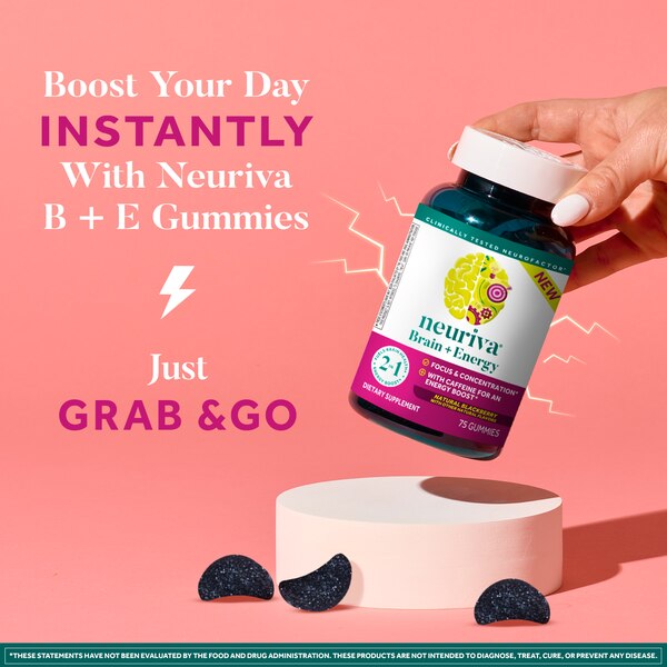 Neuriva Brain + Energy Gummies , Blackberry, 75 CT