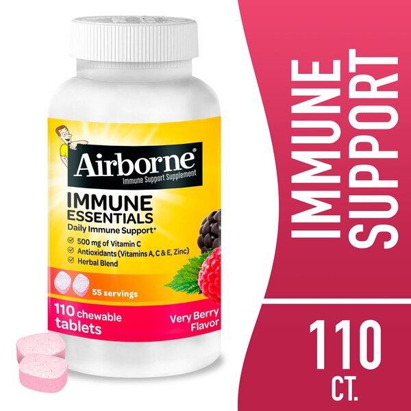 AIRBORNE® Immune Essentials - Very Berry Chews 110 ct
