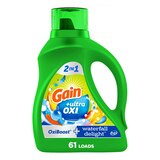 Gain 2-in-1 Ultra Oxi Liquid Laundry Detergent, Waterfall Delight Scent, 88 oz, thumbnail image
