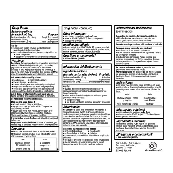 Tukol Multi-Symptom Cold Relief DM10+GU100+PE5/5ml Liquid
