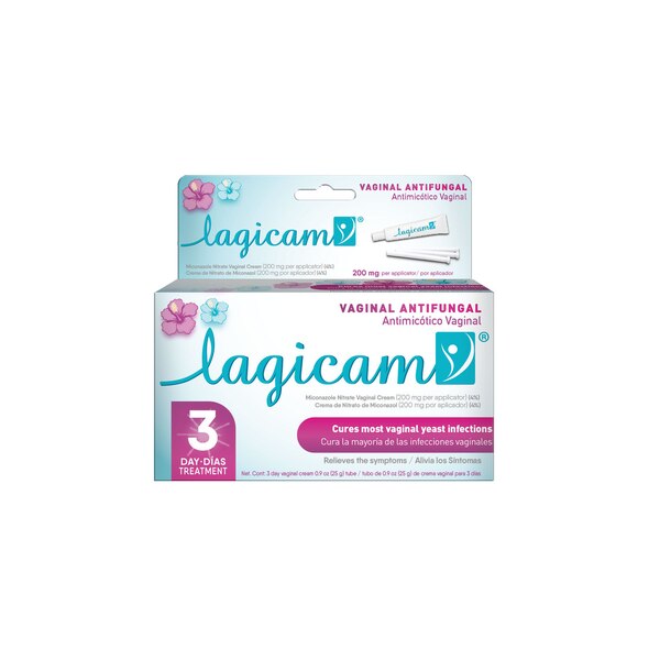 Lagicam 3-Day Antifungal Vaginal Cream, 0.9 OZ