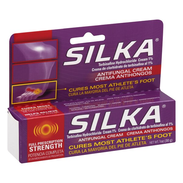 Silka Antifungal Cream for Athlete’s Foot, Full Strength, 1 OZ