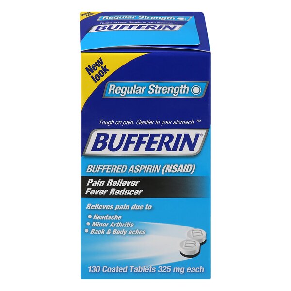 Bufferin Buffered Aspirin 325mg Coated Tablets
