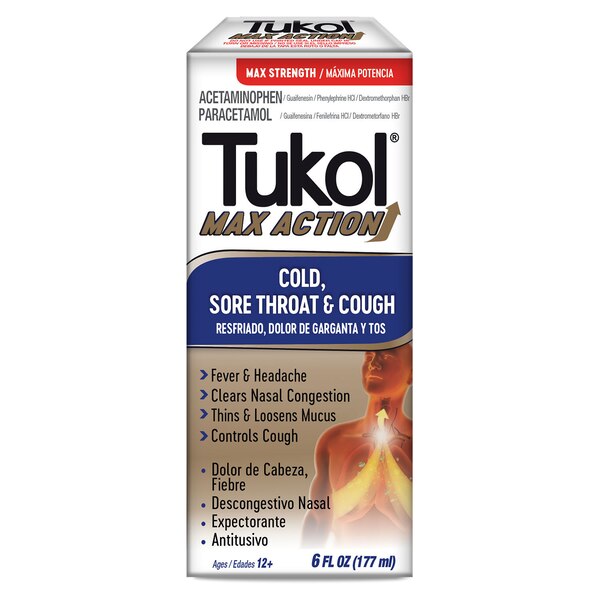 Tukol Max Action Cold and Flu Syrup, 6 FL OZ