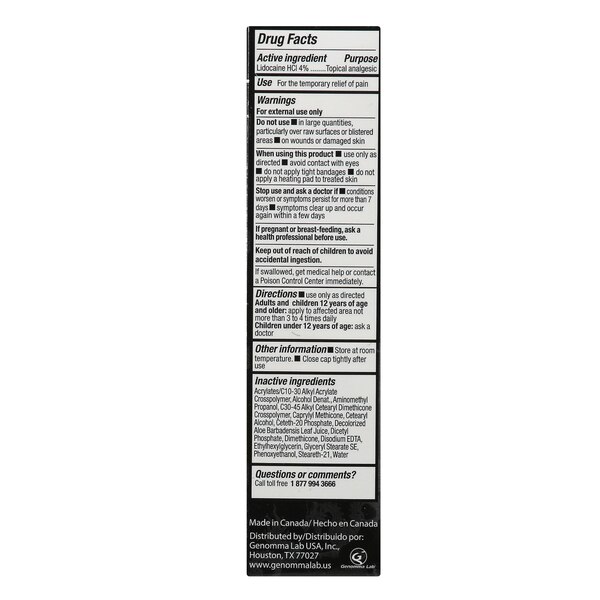 Pomada Dragon Pain Numbing Lidocaine Cream, Max Strength, 2.7 Oz