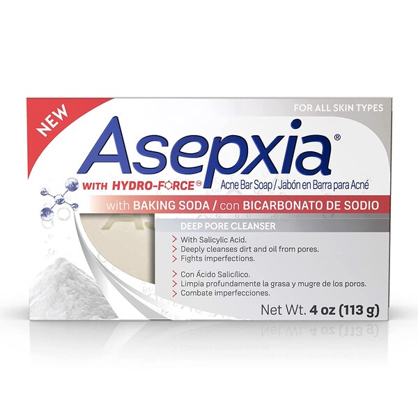 Asepxia Acne Bar Soap with Baking Soda and Salicylic Acid, 4 OZ
