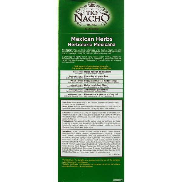 Tio Nacho Mexican Herbs Shampoo, 14 OZ