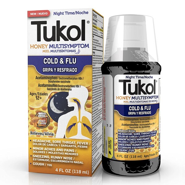 Tukol Honey Multi-Symptom Cold&Flu Night Time Relief Liquid