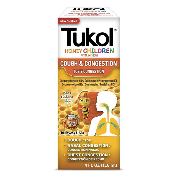 Tukol Children's Honey Cough and Congestion Relief, 4 OZ