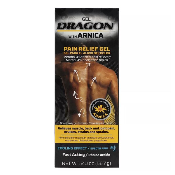 Dragon Pain Relief Gel With Arnica and Menthol, 2 OZ