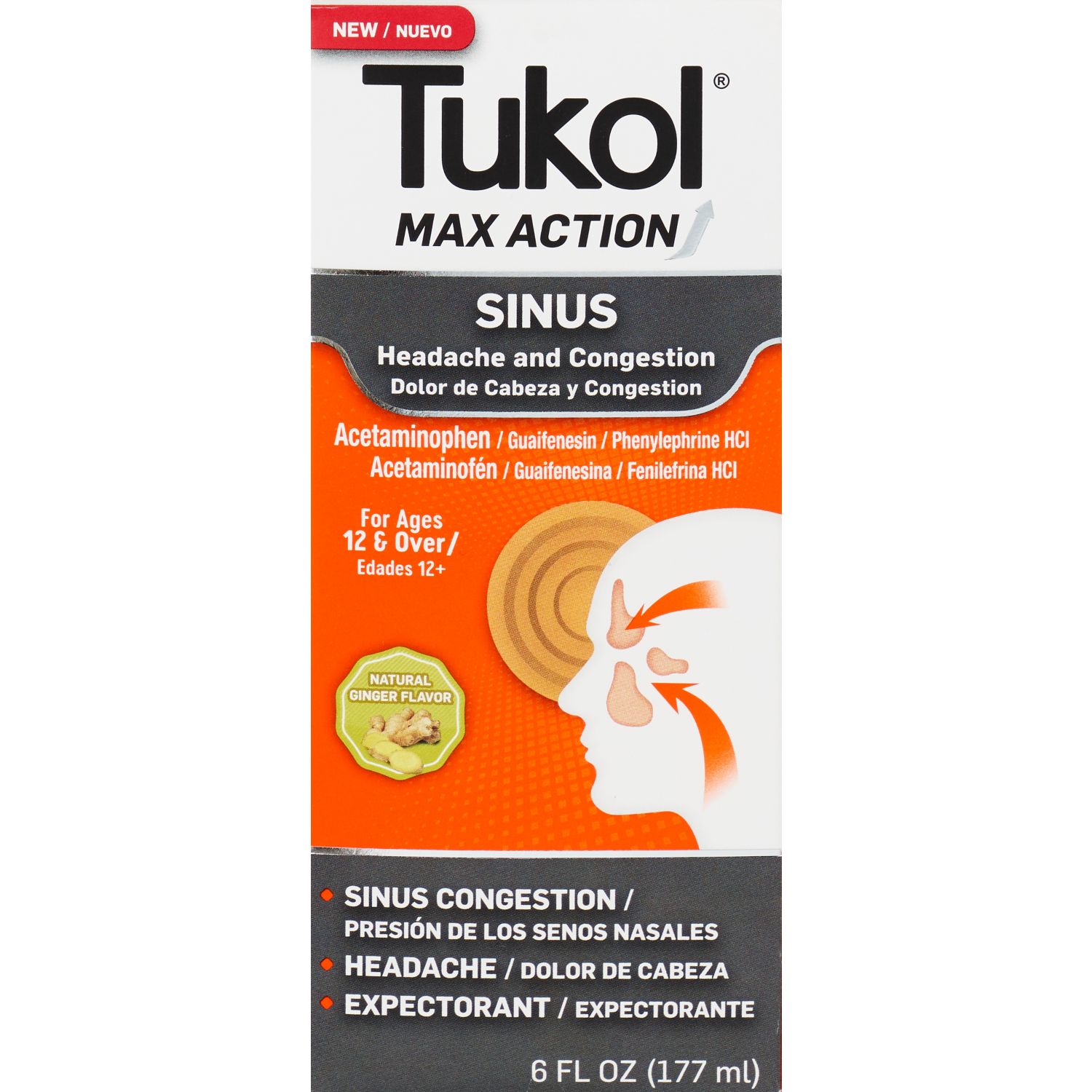 Tukol Max Action Sinus Spray, 6 OZ