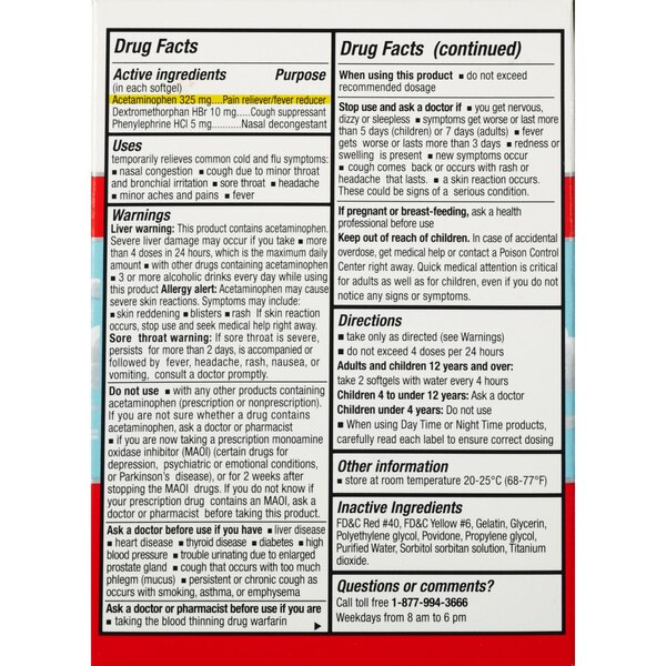 Tukol Daytime Cold & Flu Relief, 24 CT